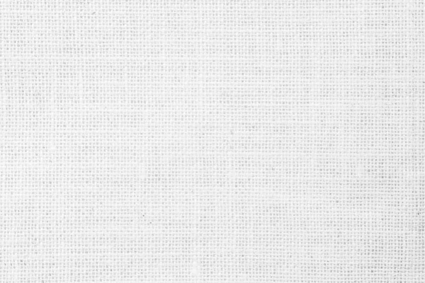 White Fabric Jute Hessian Sackcloth Canvas Woven Gauze Texture Pattern — Stock Photo, Image