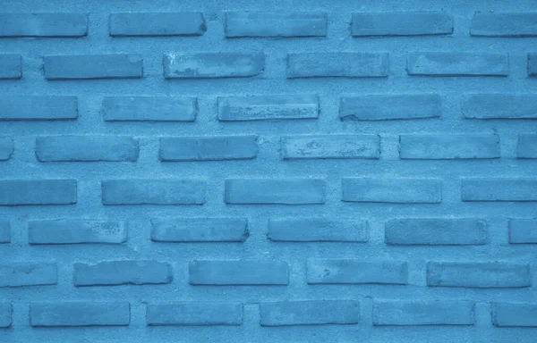 Mattone Muro Dipinto Con Vernice Blu Pallido Pastello Tono Tranquillo — Foto Stock