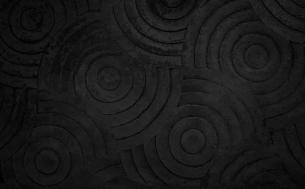 Black Concrete Texture Wall Background Abstract Dark Paint Floor Stamped — Stock Photo, Image