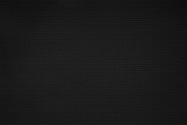 Siyah kenevir otu ipi dokusu. Kıllı kumaş Wale siyah kumaş duvar kağıdı. Kırsal çuval bezi kumaş dokusu doğal olarak. Doğal kaliteli keten çuval bezi dokuma, eski pamuk halı arka planı..