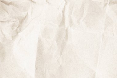 Kahverengi geri dönüşümlü Kraft kağıdı buruşmuş eski doku arkaplanı harf olarak kullanılıyor. Soyut parşömen eski retro sayfa grunge boş gazete. Krem deseni pürüzlü grunge yüzey arkaplanı kopyalama alanı ile.