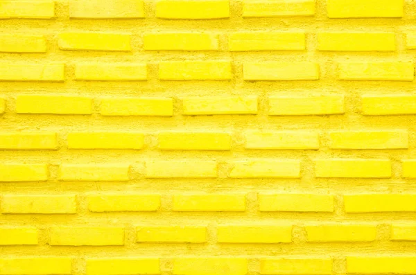 Цегляна Стіна Пофарбована Жовтою Фарбою Пастельний Яскравий Тон Текстури Фону — стокове фото