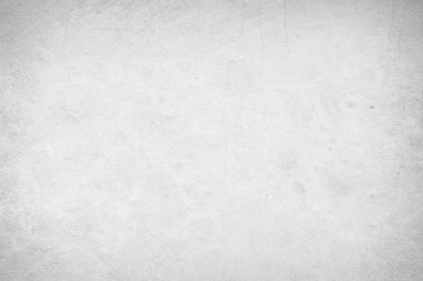 Beyaz beton duvar arka planı. Kalıplı zemin, gri çimento taşı. Duvar kâğıdı, kum yüzeyi tertemiz. Şehir dekorasyonu için soyut gri yapı eski grunge.