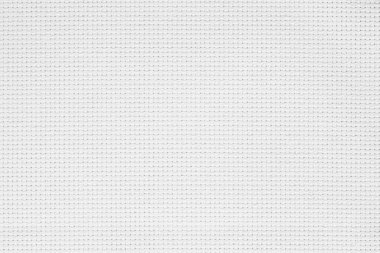 Fabric canvas woven texture background in pattern light white color blank. Natural gauze linen, carpet wool and cotton cloth textile textured as clean empty for decoration text. Grey sack material.