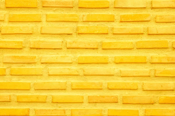 Кирпичная Стена Окрашена Желтой Краской Пастельных Ярких Тонов Текстуры Фона — стоковое фото