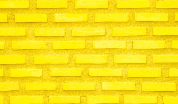 Кирпичная Стена Окрашена Желтой Краской Пастельных Ярких Тонов Текстуры Фона — стоковое фото