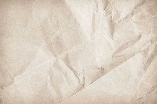 Eski Kağıt Buruşmuş Kağıt Dokusu Kahverengi Geri Dönüşümlü Kraft Kağıdı — Stok fotoğraf