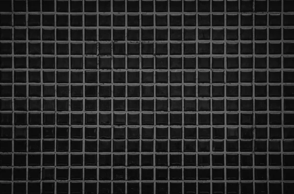 Dark Black Ceramic Wall Floor Tiles Mosaic Background Bathroom Kitchen — Stock fotografie