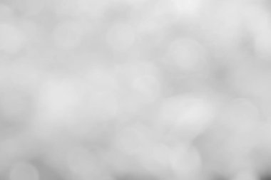 Arkaplan için soyut bulanık gri renk, Görüntü festivali ışıkları açık hava kutlaması ve kazanan için zarif beyaz bokeh odaklı dekoratif tasarım.