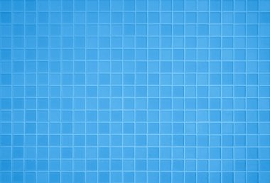 Blue light ceramic wall and floor tiles mosaic background in bathroom and kitchen. Design pattern geometric with grid wallpaper texture decoration pool. Simple seamless abstract surface clean.