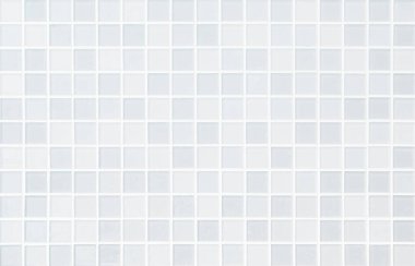 White tile wall chequered background bathroom floor texture. Ceramic wall and floor tiles mosaic background in bathroom and kitchen clean. Design pattern geometric with grid wallpaper decoration pool. Seamless pattern for backdrop advertising banner.