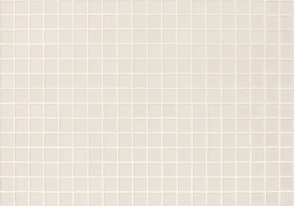 Cream light ceramic wall and floor tiles mosaic background in bathroom and kitchen. Design pattern geometric with grid wallpaper texture decoration pool. Simple seamless abstract surface clean.