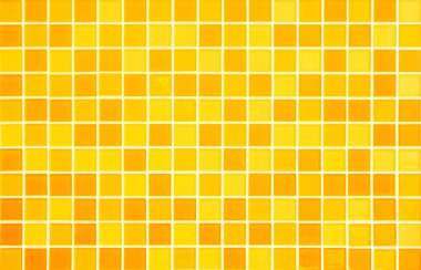 Orange ceramic wall chequered and floor tile bathroom background. Design geometric gray mosaic texture decoration bedroom. Simple seamless pattern grid for backdrop hospital wall, canteen and kitchen.