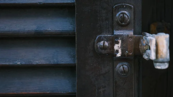 Old Rustic Window Hinge Village — Stockfoto