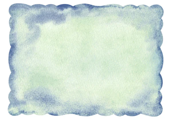 Watercolor Blue Background Card Abstract Letter Illustration Wedding Invitations — Fotografia de Stock