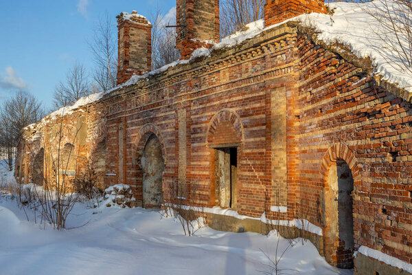 Riga. Remains of the ruined Daugavgrivas fortress. Bolderaja.