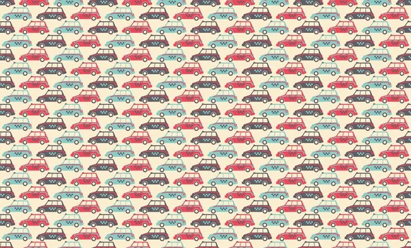 Taxi cars seamless pattern, minimalist flat style, auto service concept — Stock Vector