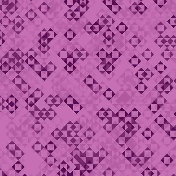 Geometric texture - squares and triangles, energetic, magenta shades color scheme — Foto de Stock