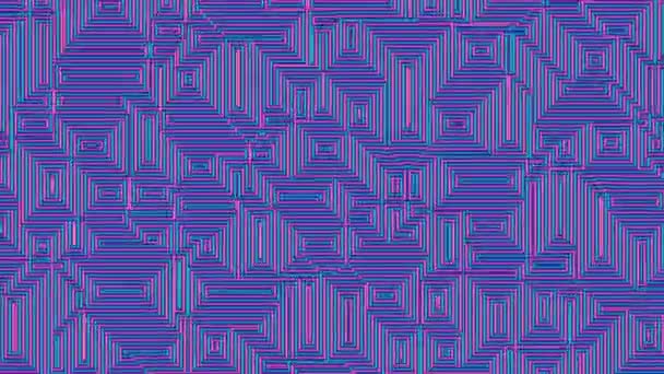 Metallized Texture Rectangular Lines Shape Maze Wallpaper Ready Embossed Foil — стоковое видео
