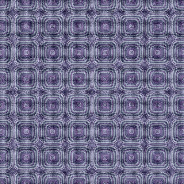 Seamless Pattern Made Concentric Rounded Rectangular Shapes Cloth Texture Weaving — Zdjęcie stockowe