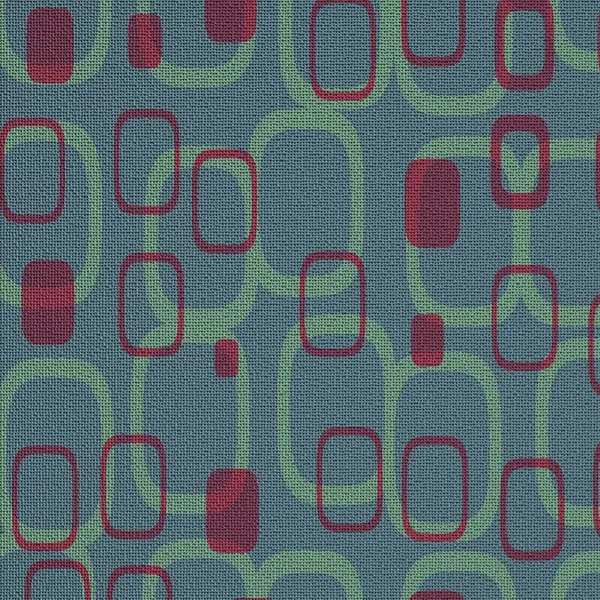 Seamless Pattern Made Rounded Rectangular Shapes Cloth Texture Weaving Threads — стоковое фото