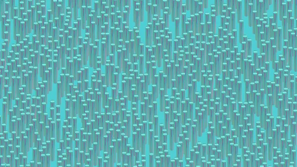 Composition Géométrique Abstraite Texture Cylindres Métalliques Bleus Rendu — Photo