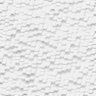 Soyut bileşim, altıgen biçimler, genel altyapı için iyi, üç boyutlu oluşturma