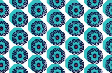 Elle çizilmiş kusursuz çizgili sanat deseni çiçek açıyor.