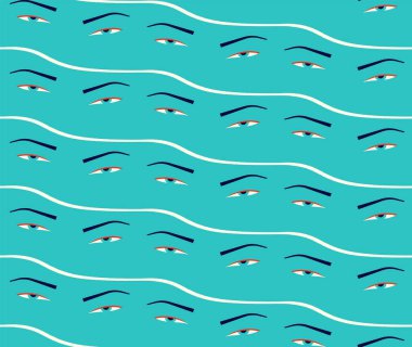 Makyajlı gözlerden, kalın, yumruklayıcı şekillerden ve dikkat gerektiren renklerden oluşan kusursuz desen, ideal geometri.