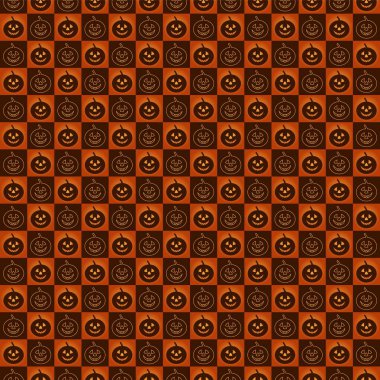 Cadılar Bayramı balkabaklarından yapılmış kusursuz desen