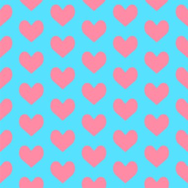 Kırmızı kalplerden yapılmış kusursuz desen