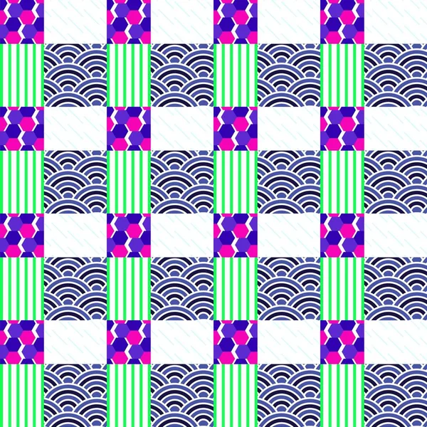抽象的简约几何 需要注意的不整齐的形式和颜色 — 图库矢量图片