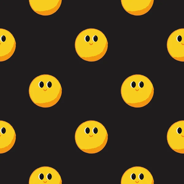 Muster mit Emoji. Vektorgrafik — Stockvektor
