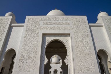 Büyük Sheik Zayed Camisi, gün ışığı, Abu Dhabi, Birleşik Arap Emirlikleri