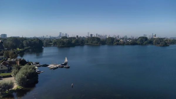 Een Zonnige Dag Kralingse Plas — Stockfoto