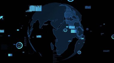 Akıllı iş verileri analitik teknoloji görselleştirici soyut