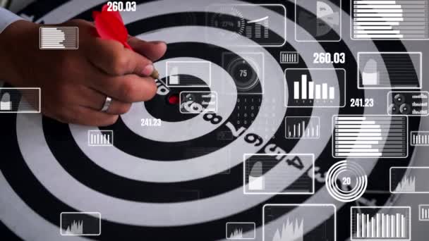 Conceptual of challenge in business marketing success — Vídeos de Stock