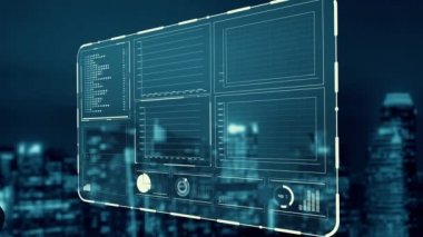 İş zekası teknolojisi ve büyük veri analitik karışık medya