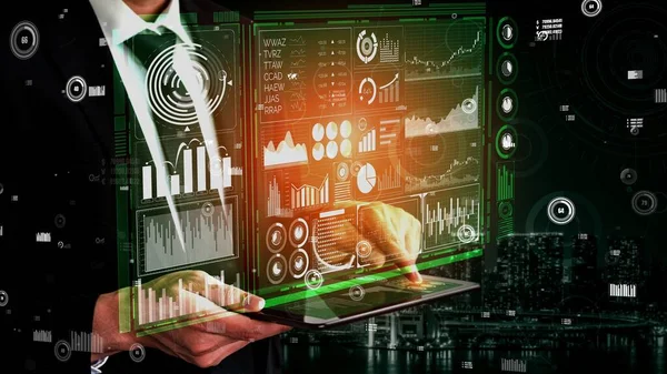 Big Data Technology for Business Finance koncepció. — Stock Fotó