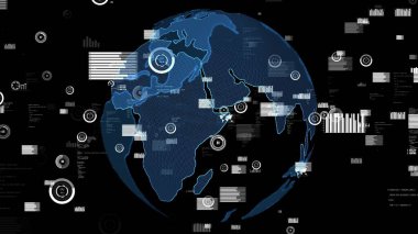 Akıllı iş verileri analitik teknoloji görselleştirici soyut