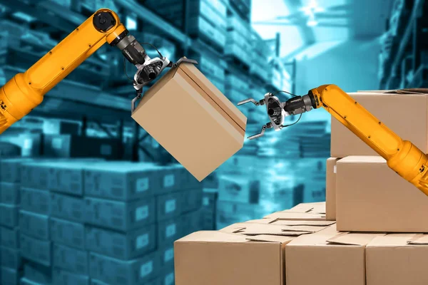 Smart robot arm system for innovative warehouse and factory digital technology