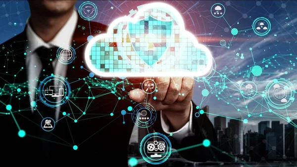 Konzeptionelles Cloud Computing und Datenspeichertechnologie für zukünftige Innovationen — Stockfoto