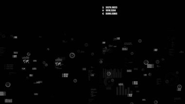 İş verileri ve finansal rakamlar görselleştirici grafik