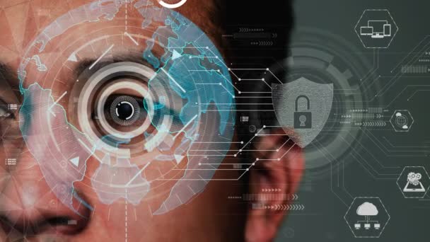 Technologie de cryptage de la cybersécurité pour protéger la confidentialité des données conceptuelles — Video