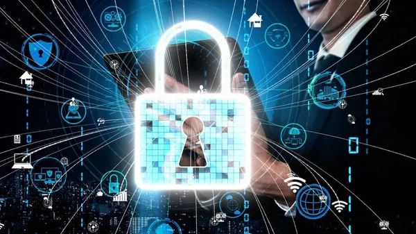 Τεχνολογία κρυπτογράφησης Cyber Security για την προστασία της ιδιωτικής ζωής των δεδομένων — Φωτογραφία Αρχείου