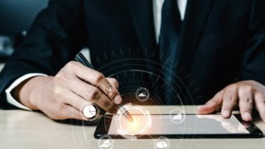İş zekası teknolojisi ve büyük veri analitik karışık medya
