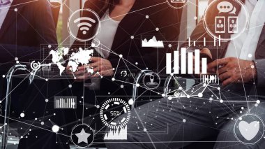 Sosyal medya ve insanlar ağ teknolojisi kavramsal