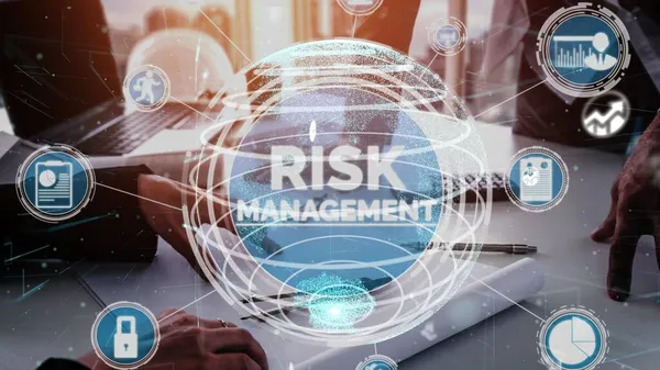 Risk Management and Assessment for Business Conceptual — Stock Photo, Image