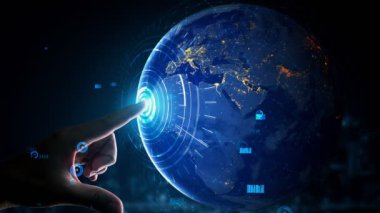 İnternet Ağı kavramsal 5G İletişim Teknolojisi