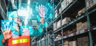 Yenilikçi VR depo yönetimi için gelecekteki sanal gerçeklik teknolojisi